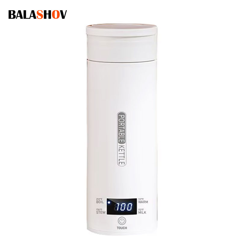 Travel Electric Kettle Portable Small Mini Tea Coffee Kettle Water Boiler, Water Heater Steel & Auto Shut-Off & Boil Dry Protect