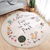 Cartoon Round Fluffy Carpet Living Room Rainbow Bedroom Rugs For Kids Room Plush Nursery Play Mat For Children Soft Baby Rug 4