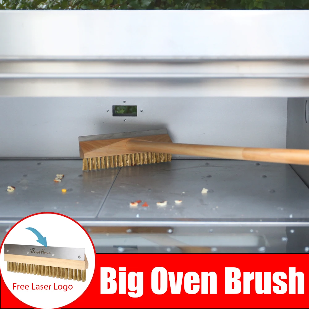 SHANGPEIXUAN 전문 피자 오븐 구리 브러시 25cm 큰 스크레이퍼 가..