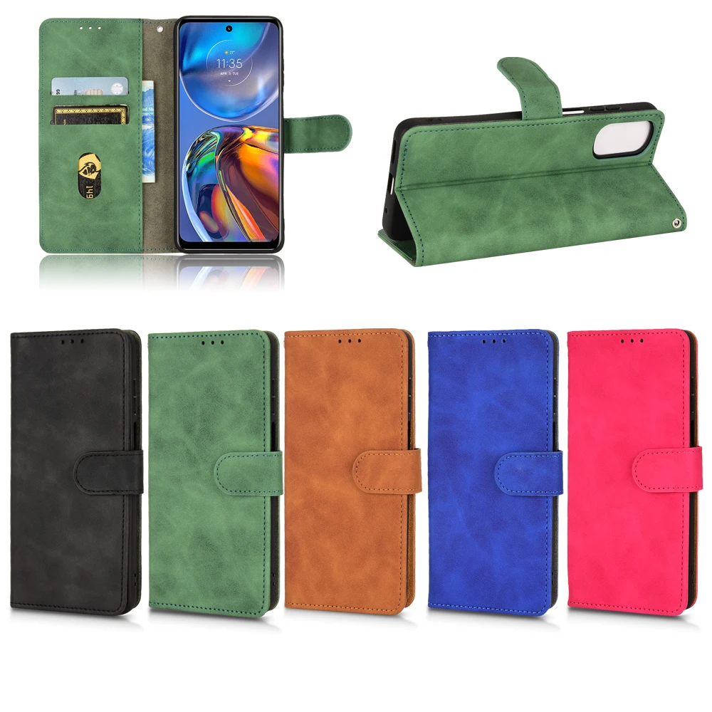 

Кожаный чехол-книжка для Motorola Moto E6 Play E6i E7 E13 E20 E22 E22i E30 E32 E40