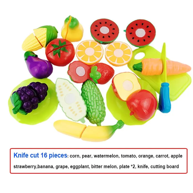 Cutting Fruits Vegetables Play Kids Kitchen DIY Cake Toy Cutting Fruit Vegetable Food Pretend Playset Kids Educational Toys kitchen toys pretend kitchen toys pretend food toys