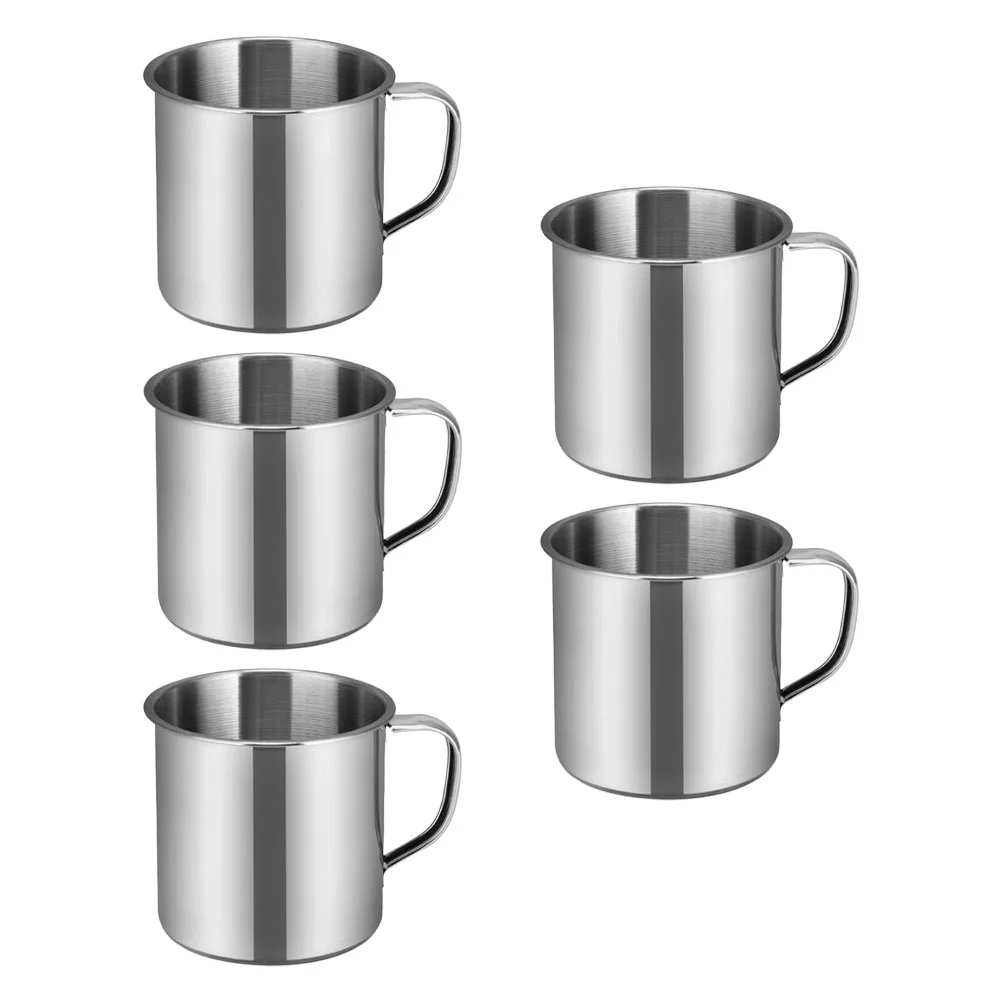 Mug Cup Coffee Steel Metal Tea Stainless Cups Camping Water Glasses Travel Mugs Drinking Insulated Tumbler Enamel Portable 1