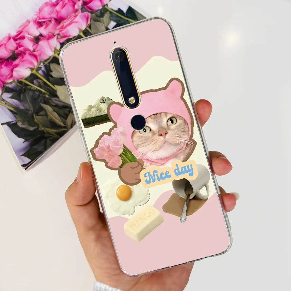 Fashion Flower Soft Silicone Bumper Phone Case in Pink