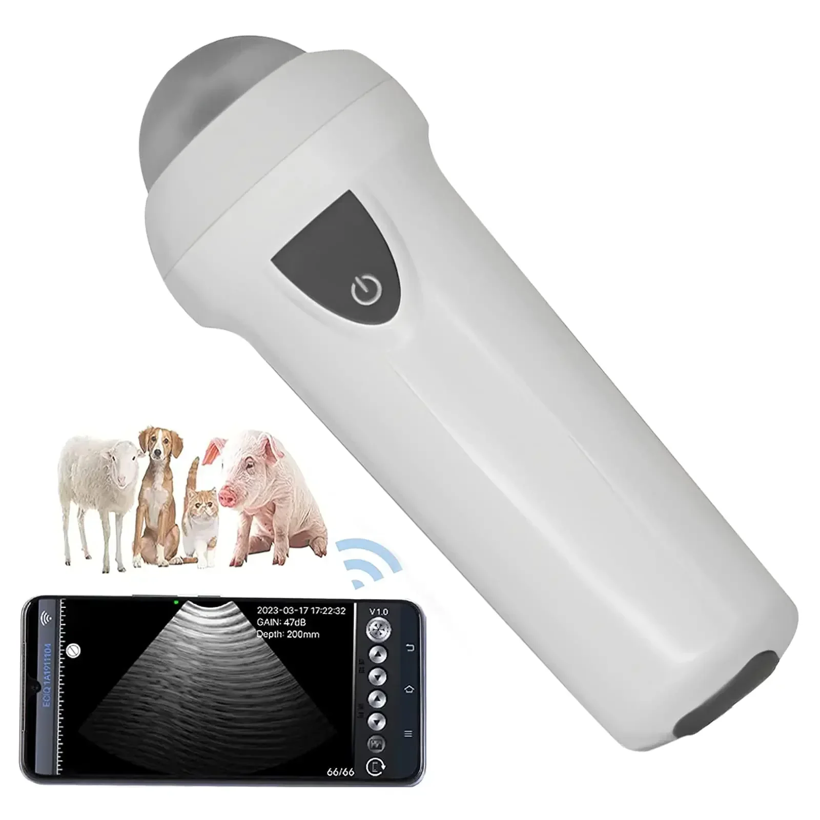 Veterinary Ultrasound Scanner Portable Pregnancy Test for Pig Sheep Wireless Mechanical Handheld Ultrasound Machine