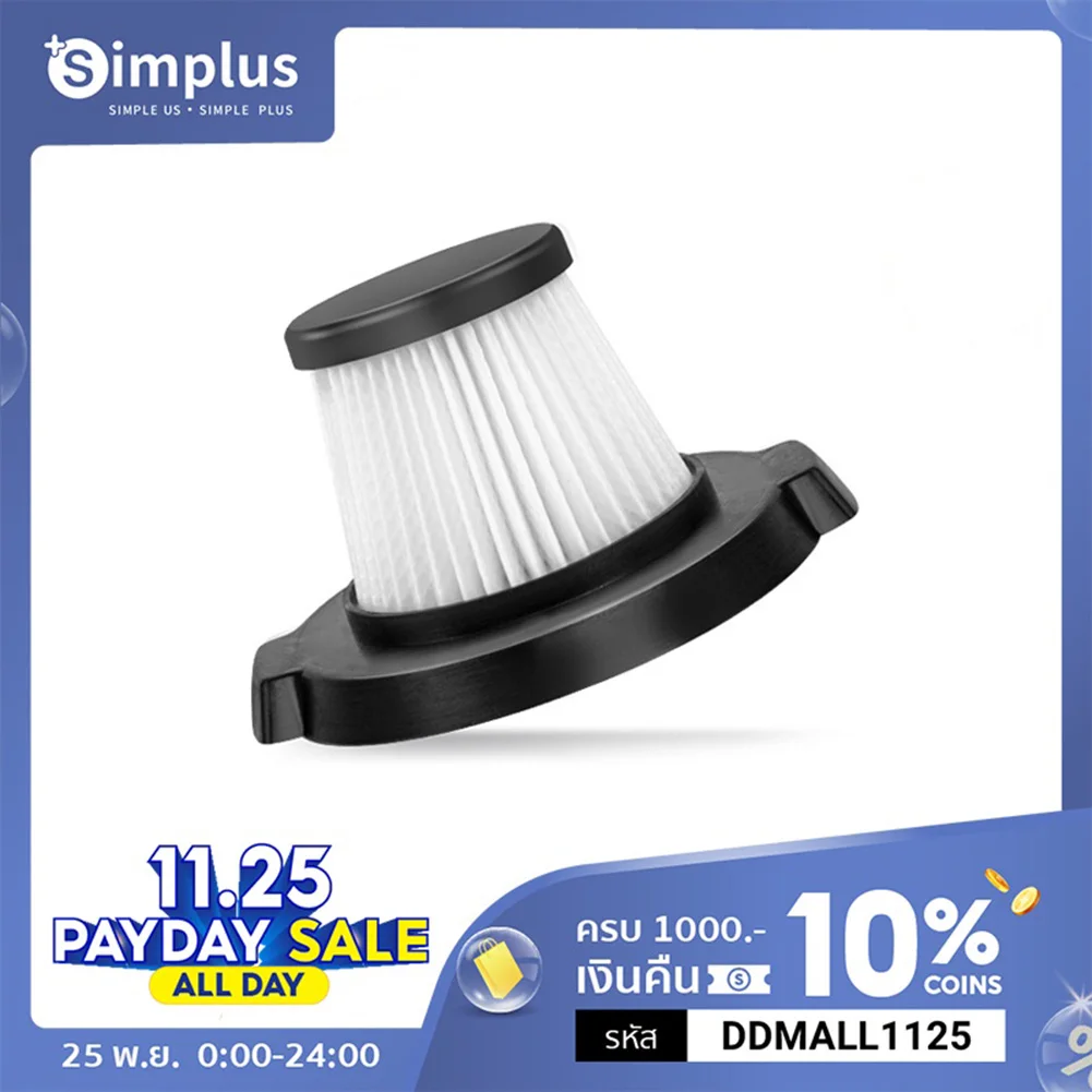 

Maintain Optimal Suction Power And Clean Air With Washable Filters For Simplus 11000 PA XCLX002 Vacuum Cleaner Pack-of-2