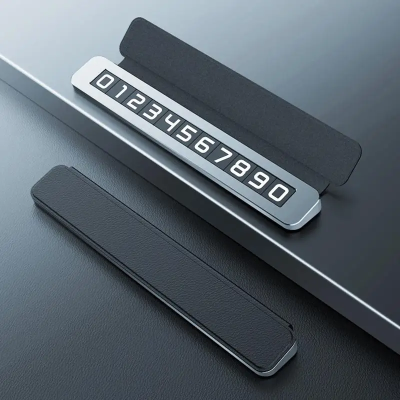 Temporary Parking Sign with Night Glow Numbers