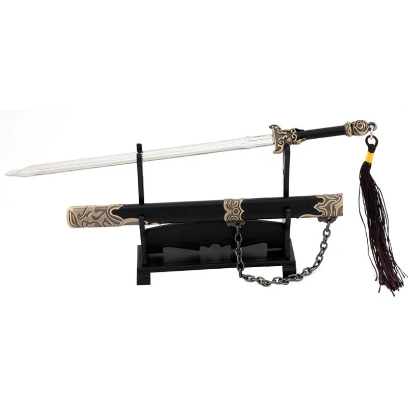 The Road of Awakening 22cm/ 8.66in Yan Fanxi Qin Qi Wears A Sword Anime Peripherals Metal Swords Cosplay Toys Weapon Model Decor 6