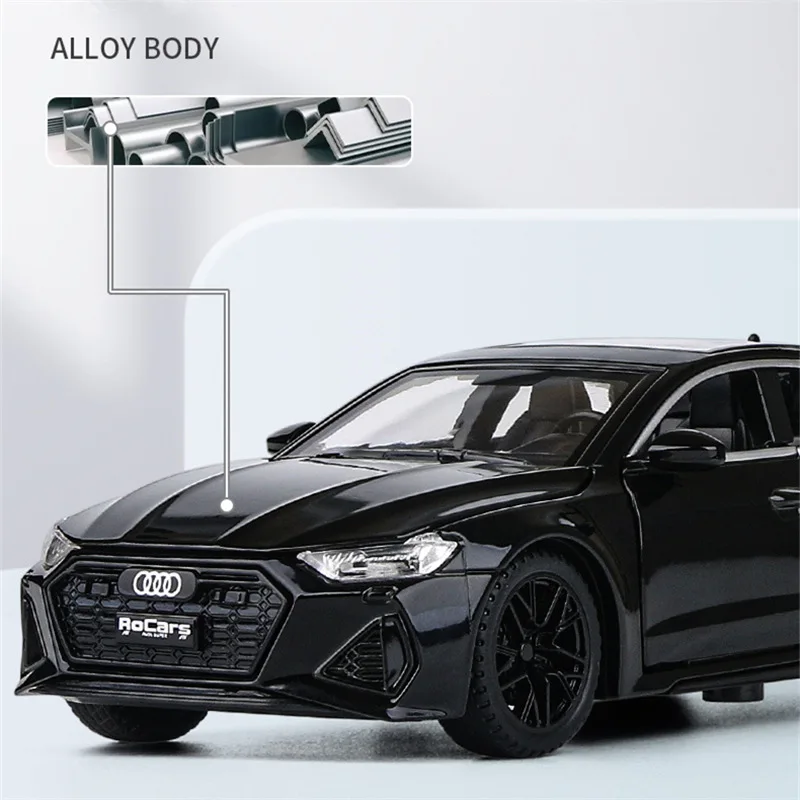 1:32 AUDI RS7 Coupe Alloy Car Model Diecasts & Toy Vehicles Metal Car Model Simulation Sound and Light Collection Childrens Gift 3