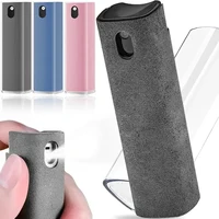 2 In 1 Screen Cleaner Spray Smartphone Soft Microfiber Polishing Cloth Phone PC Cleaner Set Cleaning Brush for Apple IPad IPhone 1