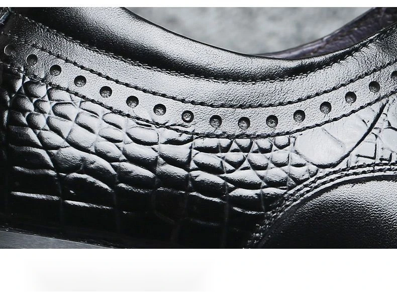 【Oberste Schicht Rindsleder】 Peter Herren-Business-Anzug aus echtem Leder, Blockgeschnitzt, große Herrenschuhe, klein_voghion.com