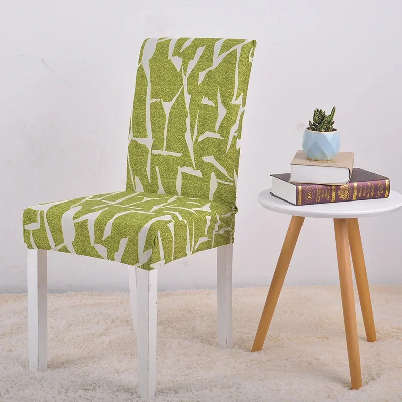 

Dining Chair Cover Geometric Spandex Elastic Chair Cover Stretch Chair Seat Case for Wedding Hotel Banquet sillas de comedor