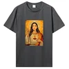 Men Cotton Graphic Tshirt Introver T-Shirt For Dua Lipa Jesus T Shirt Unisex Tops Tees Men's Clothing Streetwear 2