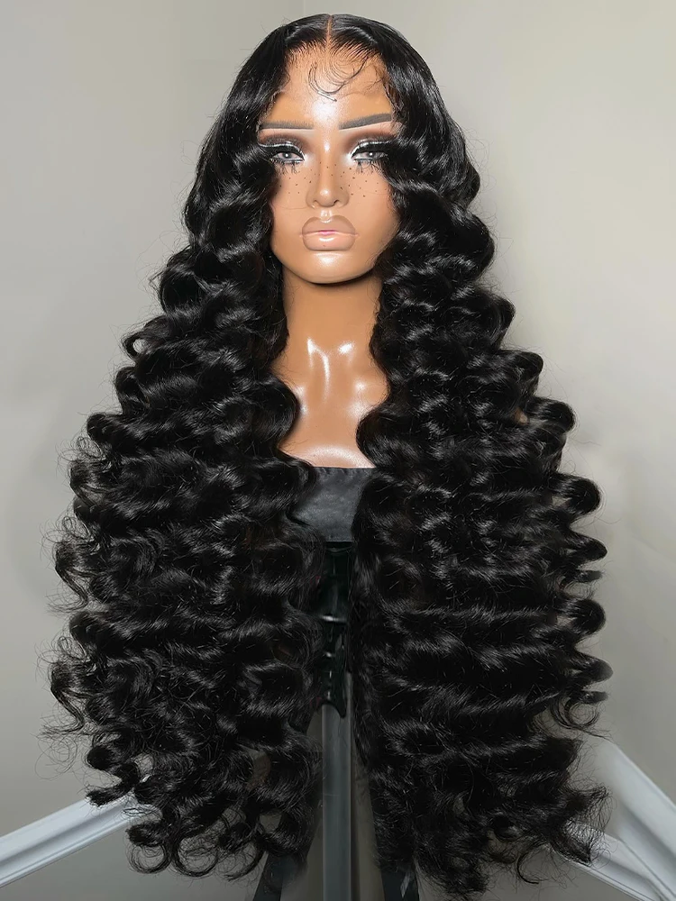 Human Hair Wig Links 30 Inch Loose Wave 13x6 HD Lace Front Human Hair Wigs Brazilian 220% Water Deep Wave 13x4 Lace Frontal Wig Women