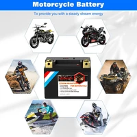 Batterie de rechange au lithium pour moto, BMS intégré, veFePO4, RL UTV Scooter Jet Ski, 12V, 4Ah, 6Ah, 8Ah 5