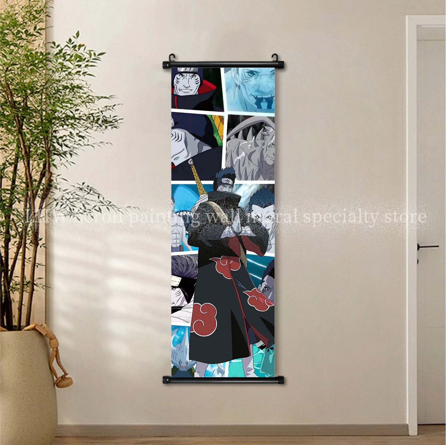 Limited Edition High-Definition Naruto Scroll Poster - AI Anime Character Oil Painting