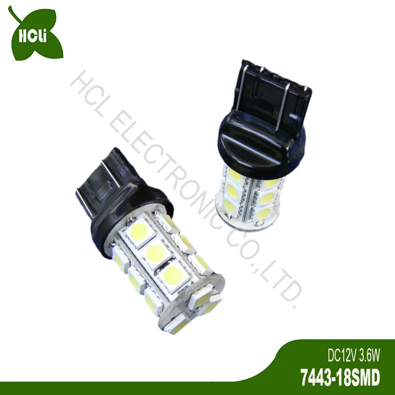 

10 шт., Автомобильные светодиодные фонари заднего хода 12 В T20 7440 W21W W21/5W 7443