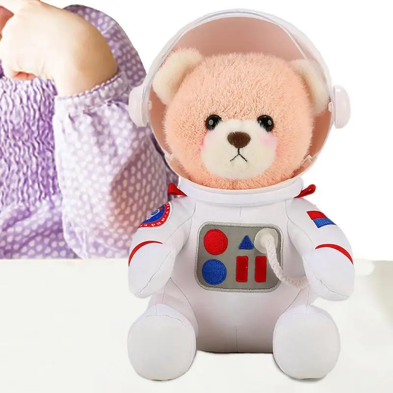 Plush Bear Space Bear Plush Toy Stuffed Animal Doll Plush Toy Resilient And Soft For Girl's Room Car Home Decor Gift red hat resilient storage