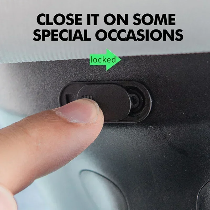 Privacy Protector Camera Cover For Tesla Model 3 Y Center Console Accessories Webcam Slide Switch Blocker Interior Sticker Trim