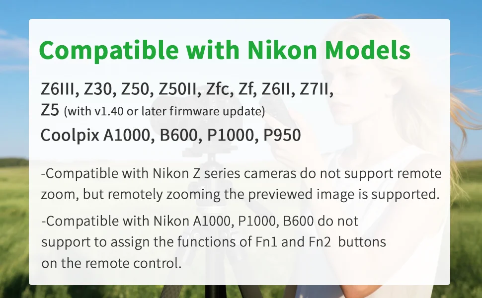 ML-L7 USB-C Drahtlose Fernbedienung Auslöser für Nikon Z5II Z6III Z30 Z50 Z50II Zfc Zf Z6II Z7II Z5 A1000 P1000 P1100 – Detail 6