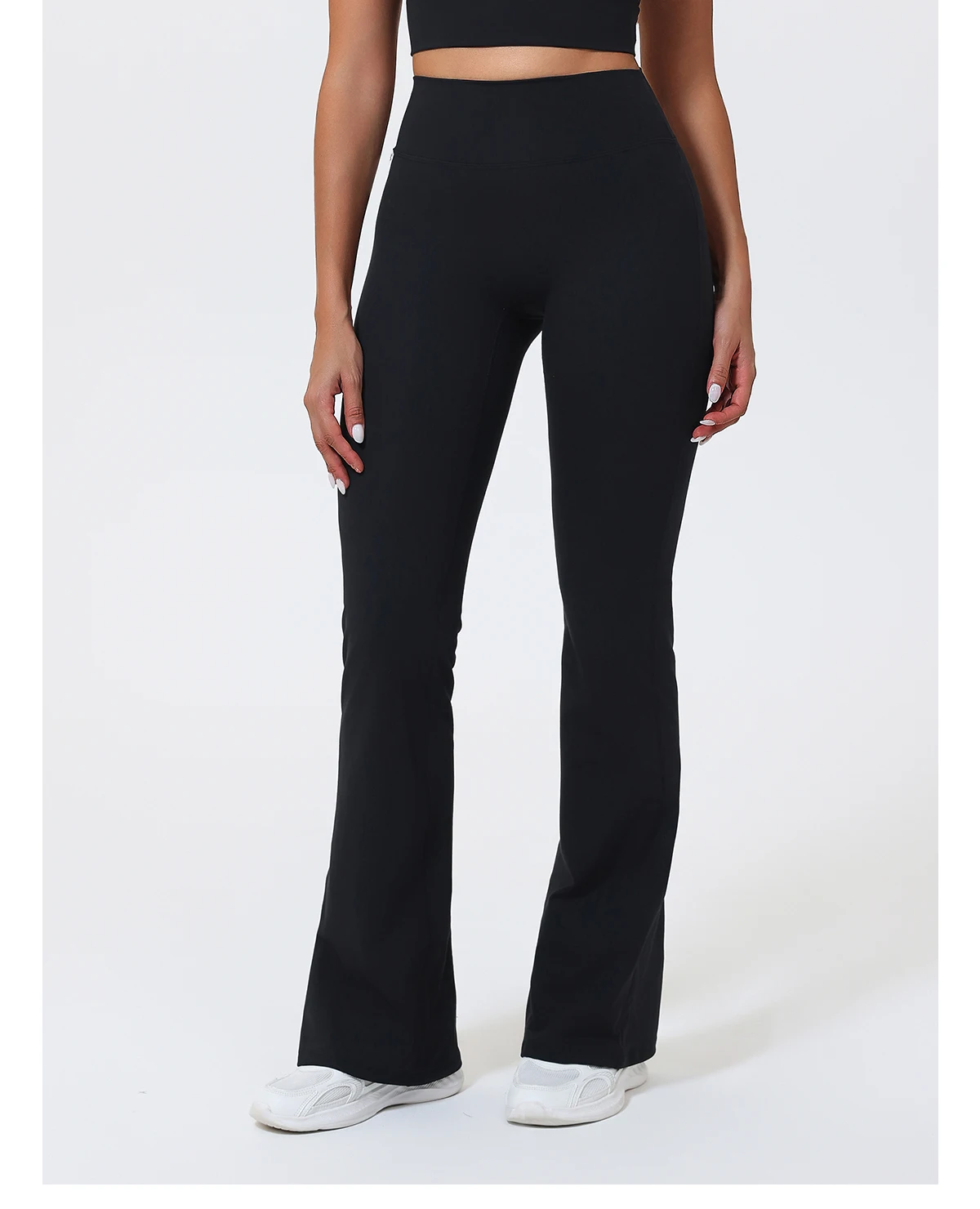 Hearuisavy Sommer Damen Workout Schlaghose Leggings Pilates Fitness Hose Hochgeschnittene Po-Lifting Yoga Schlaghose – Detail 28