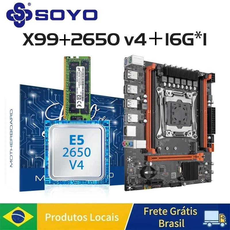 SOYO X99 マザーボードセット Xeon E5 2650 V4 LGA2011-3 E5 2650V4