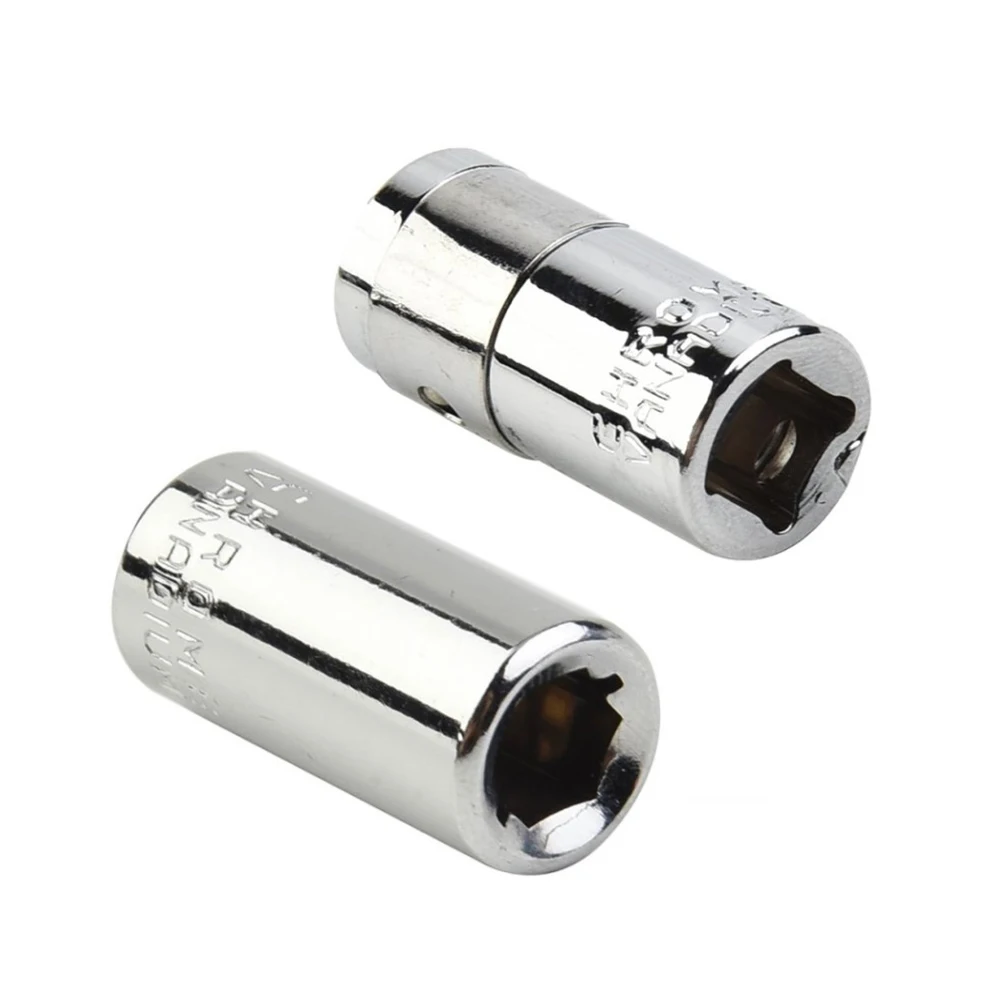 

Variety Pack Of 2 1/4 Square Drive To 1/4 Hex Socket Bits Converter Screwdriver Bit Adapter Chrome Vanadium Steel
