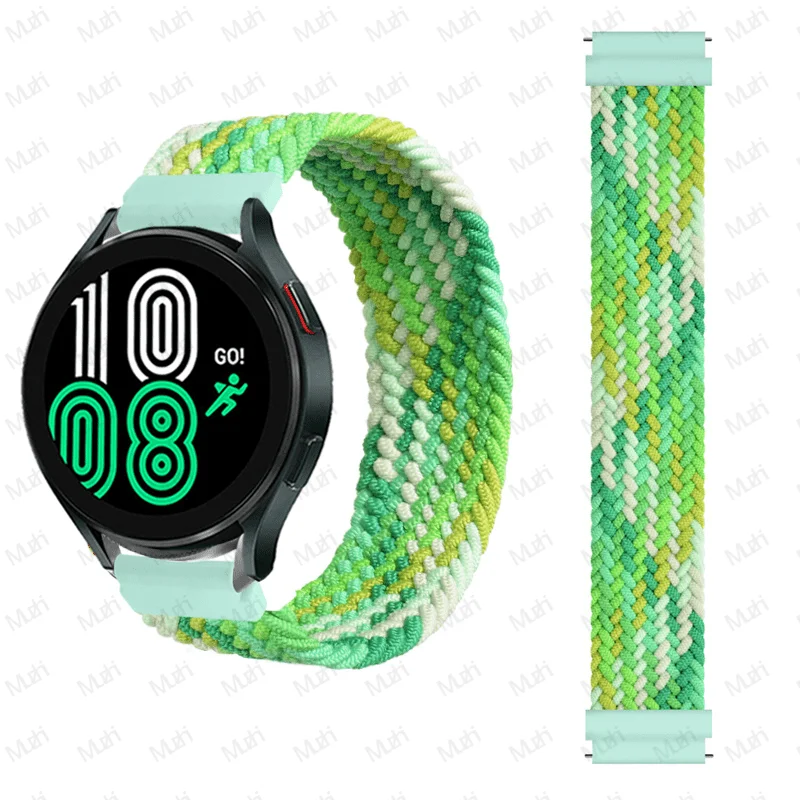 Braided Solo Loop Smartwatch Strap - 22mm/20mm Adjustable Bracelet
