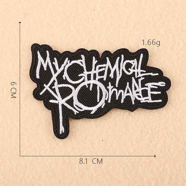 Rock N Roll Music Embroidered Iron-On Patch