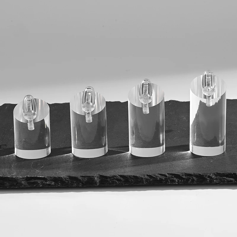 7pcs Transparent Color Acrylic Ring Display Shelf Jewelery Display Props Display Shelf Shooting Shop Ornaments Display Desk