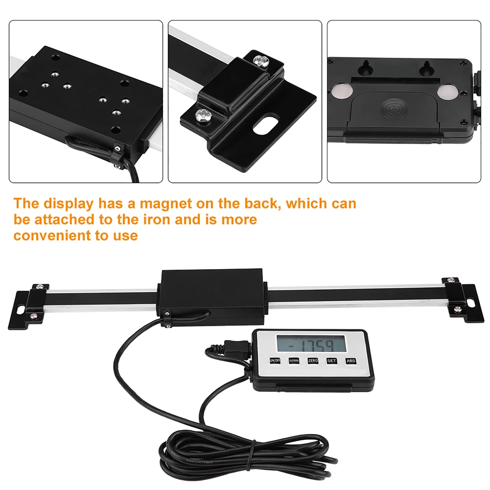 0-300mm Accurate Digital Linear Scale LCD Readout Kit for Milling Machines Lathes 300mm Readout Scale Digital Kit