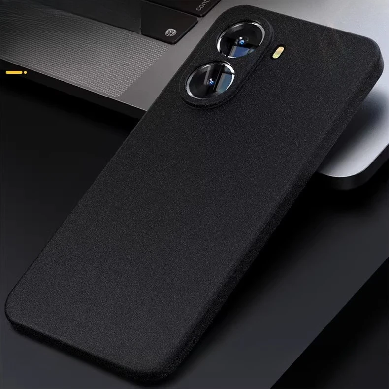 Ultra Slim Silicone Soft Case with Lens Protector - Sand Feel Back Cover