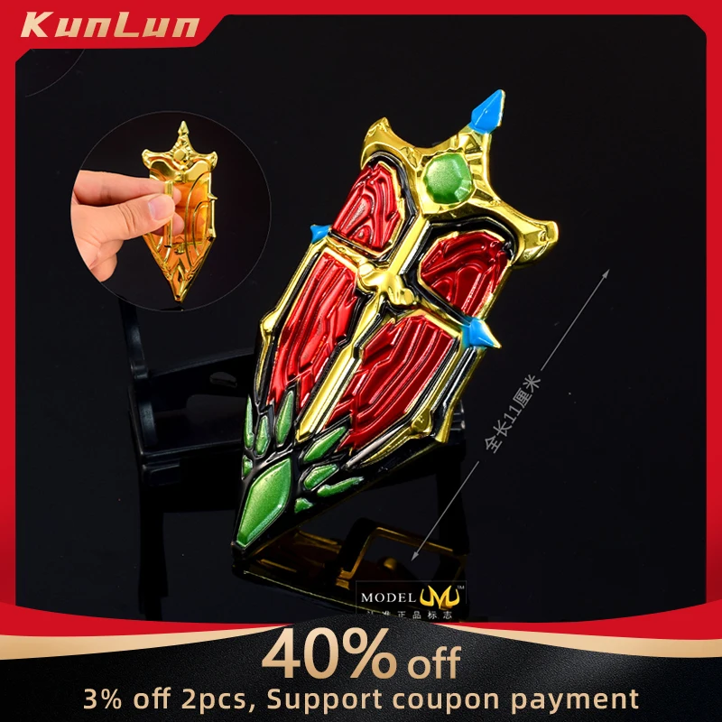 Gioco Warcraft Periferiche 11Cm Sheild Broken Halberd Barrier Modello In Metallo Katana Real Steel Replica Giochi Giocattoli Da Collezione Ragazzi