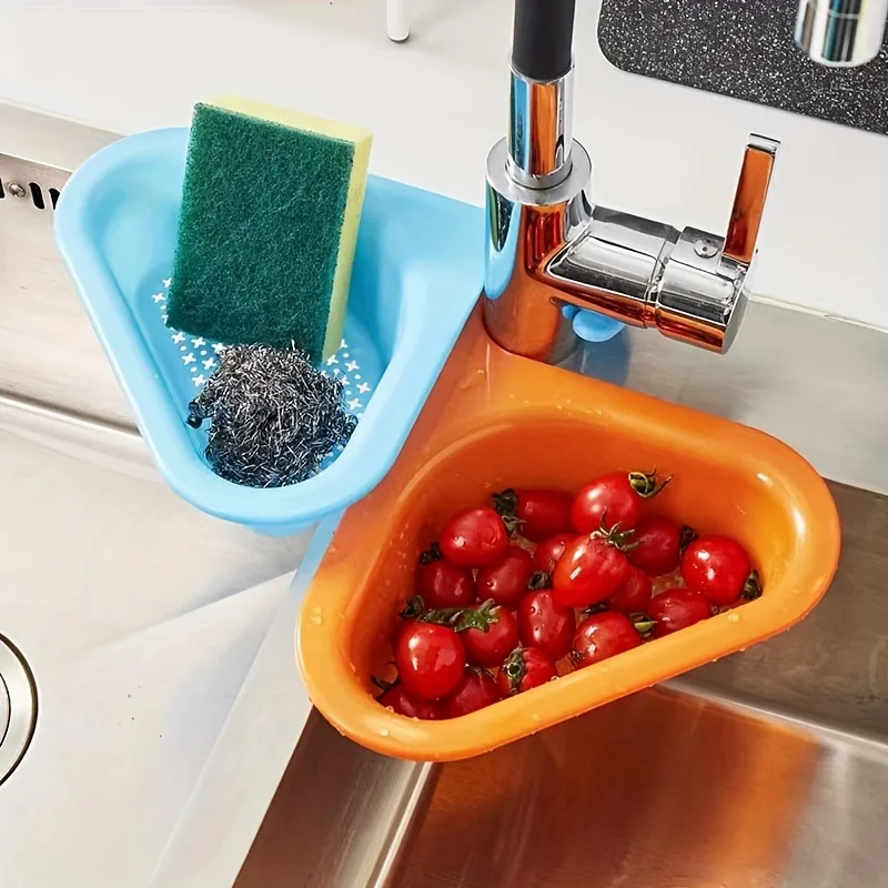 Multifunctional Drain Basket Swan Drain Basket General Fruit and Vegetable Basket Shelf Strainer Sink Kitchen Leftover Sink 2