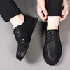 Summer Mens Leather Shoes Luxury Designer  Handmade Mens Loafers Moccasins Breathable Lightweight Hollow Out Business Zapatos 6