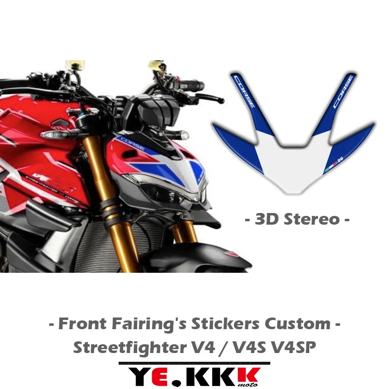 ForDUCATIStreetfighterV4V4SV4SP3DFairingStickerDecalsFront