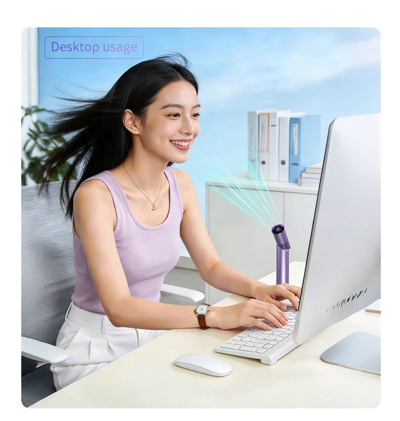 Brushless motor large capacity portable charging folding lipstick mini handheld/neck thumbnail 8