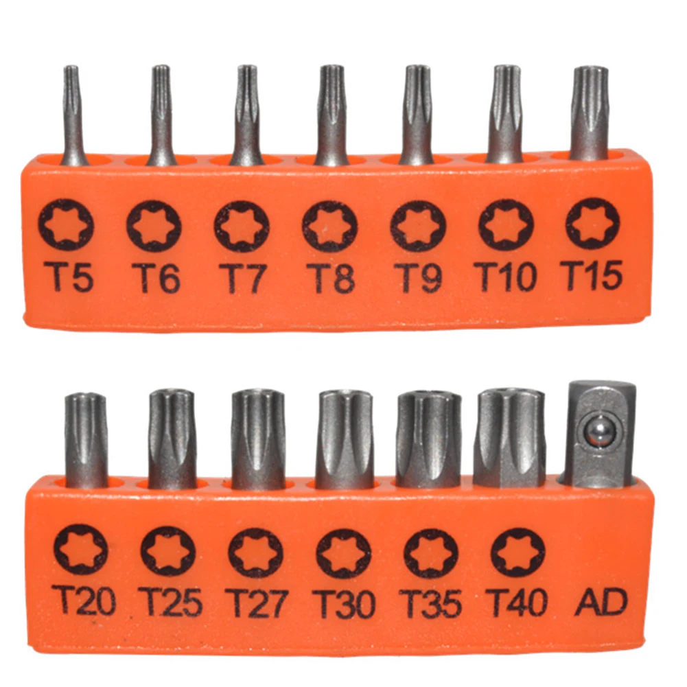 

14pcs/Set 25mm Torx Screwdriver Bits With Hole T5-T40 1/4 Inch Hex Shank Electric Screw Driver Bit Set Screwdrivers Hand Tools