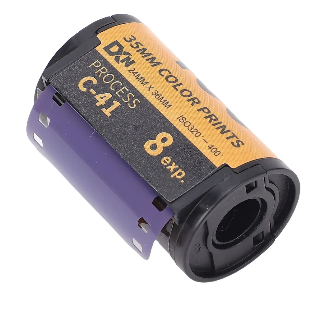 8매/18매 카메라 컬러 필름 ISO 320?400 광폭 노출 카메라 컬러 인쇄 필름 35mm(135 카메라용 보관 케이스 포함)