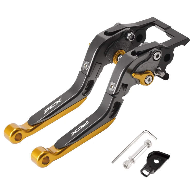 CHEKIS echtes Motorradzubehör für HONDA PCX125 PCX160 ABS-Version spezielle modifizierte Bremshupe mit Feststellfunktion Bremshebel Feststellbremshebel Handbremse verstellbarer Griff faltbarer Dosengriff – Detail 32