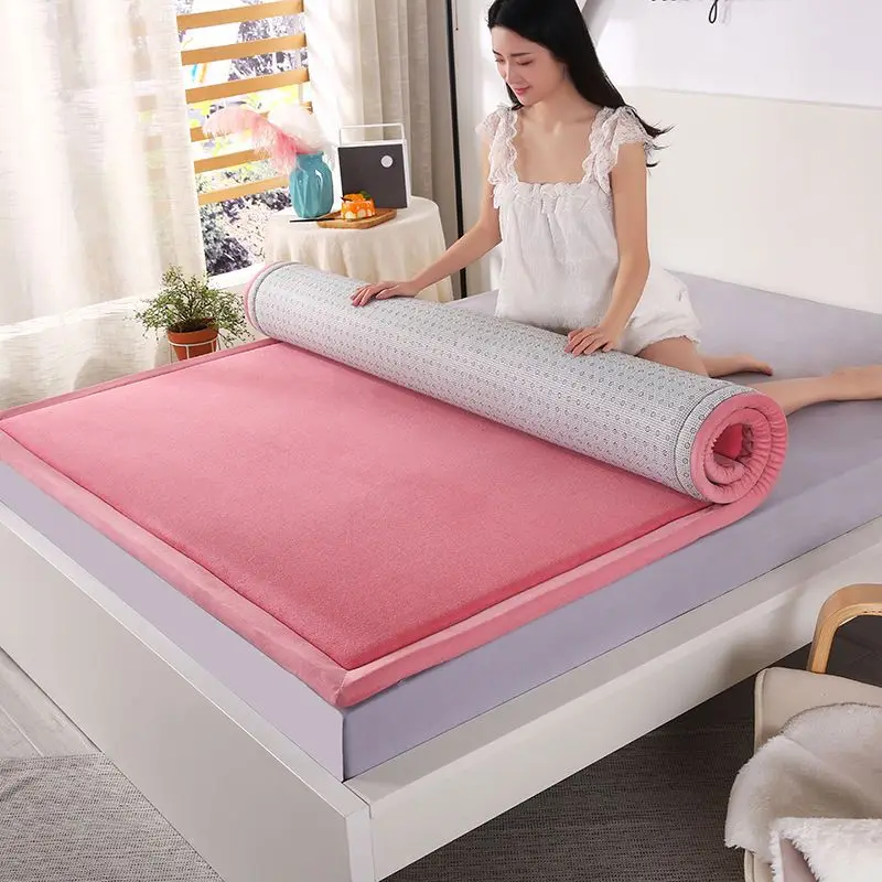 

2CM Soybean Fiber Mattress Soft Cushion Comfortable Foam Mattresses Folding Floor Sleeping Mat Moisture-proof Nap Thicken Mats