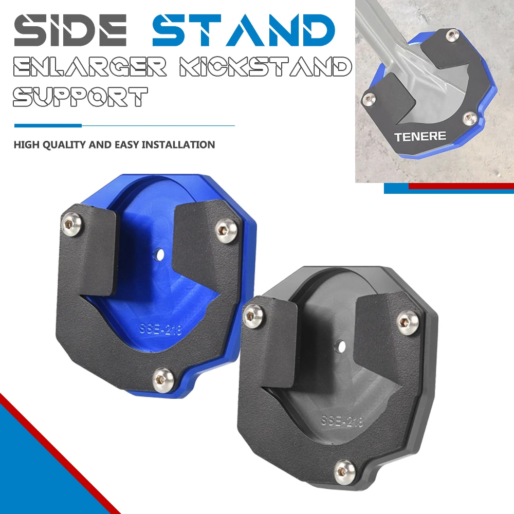 

For Yamaha XT1200Z XT1200ZE Super Tenere ABS Motorcycle Accessories CNC Kickstand Foot Side Stand Extension Pad Support Plate