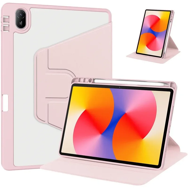 Premium 360° Rotating Acrylic Leather Back Cover