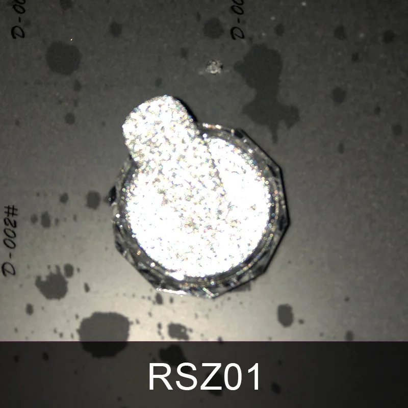 1Pc Reflective Nail Glitter Powder Crystal Rhinestones Sequins Chrome Pigment Dust Iridescent Glass Micro Drill Nail Powder