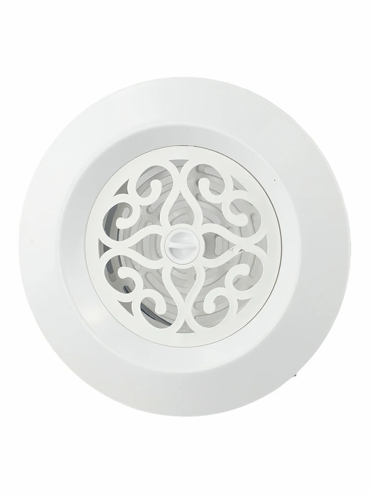 Round Air Vent Grille Air Ventilation Cover Vent Cover Outlet Fresh ABS Adjustable Volume Indoor Ventilation Vents Air Vent Grille