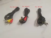 1.8M Retro-bit AV RCA Audio Video Cable for Sega Genesis 2 3 II III for SEGA Mega Drive 1 For Sega saturn