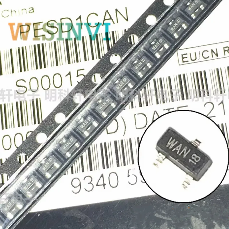 

50PCS PESD2CAN,215 PESD2CAN 6R* ＆ PESD1CAN,215 PESD1CAN *AN SOT-23(TO-236) CAN bus ESD protection diode