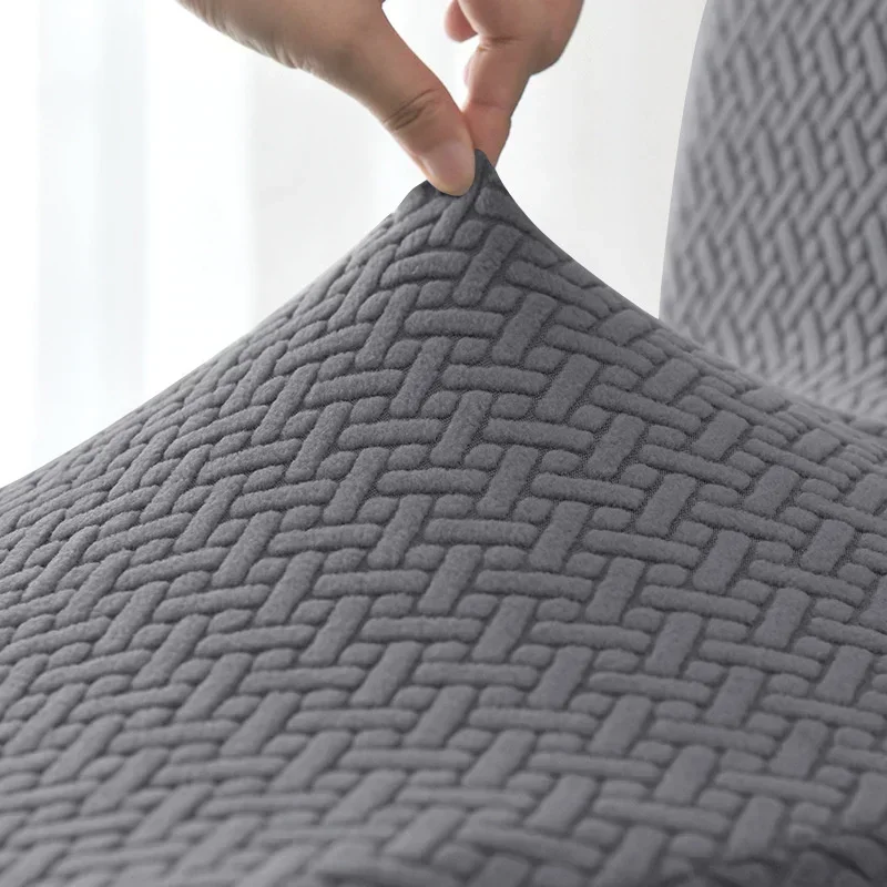 Jacquard Recliner Sofa Cover Non-slip Sofa Cover All-inclusive Single Seater Couch Slipcover Armchair 4PCS/Set 5