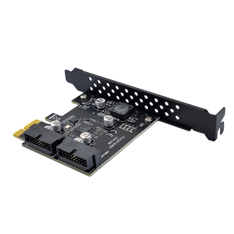 

2-портовая карта расширения USB3.2 PCIE, внутренняя плата адаптера управления PCIe-USB32 5 Гбит/с для настольного компьютера