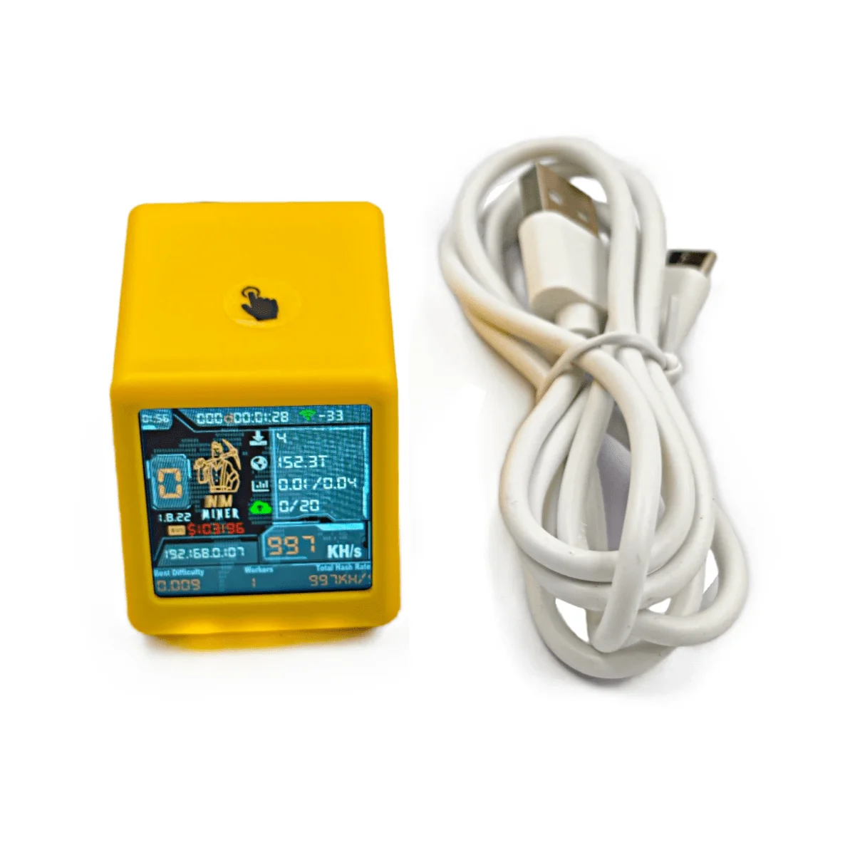 NMMiner Colorful Smart TV 1000KH/s Bitcoin Miner ESP32 BTC SOLO Lottery  Silent Desktop Clock - Smart Gift for Tech Enthusiasts - AliExpress 7