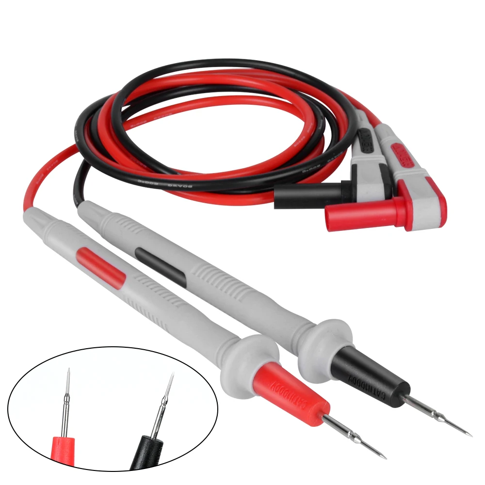 

20A 1000V Non-slip handle Probe Test Needle Multimeter Test Leads Silicone Wires Probes Multi Meter Voltmeter Tester Kit